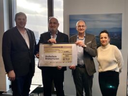 Hochschule Bremerhaven stärkt internationale Kooperationen dank Spende von WindMW Service GmbH