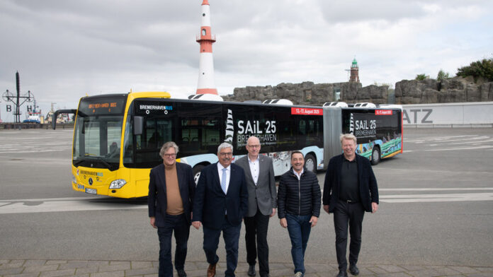 Sail-Bus "Segel setzen für Sail 2025: Bremerhavens Straßen erstrahlen in maritimem Flair!"